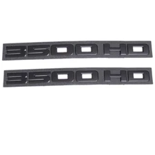 2x Matte Black 3500HD Emblem Car Body Door Tailgate Badge for Silverado Sierra