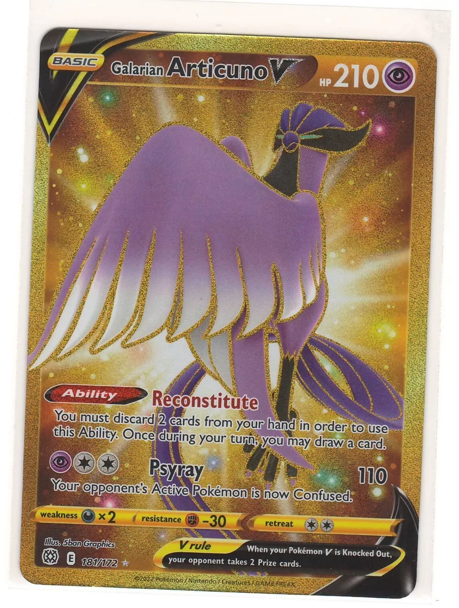  Galarian Articuno V 181/172 Brilliant Stars - Secret