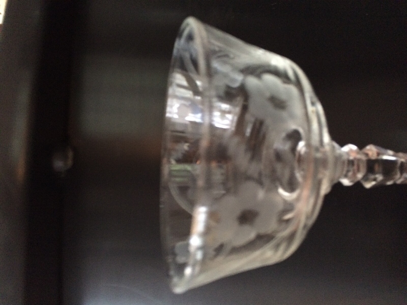 antique etched wine glasses eBay