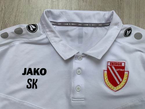 FC Energie Cottbus Training Fußball Trikot Football Polo Shirt Jersey Jako XL - Bild 2 von 12