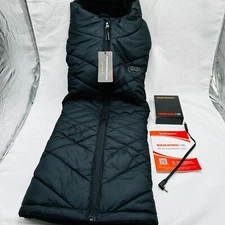 Women's Black Heated Vest with 10000mAh Rechargeable Battery Pack Large