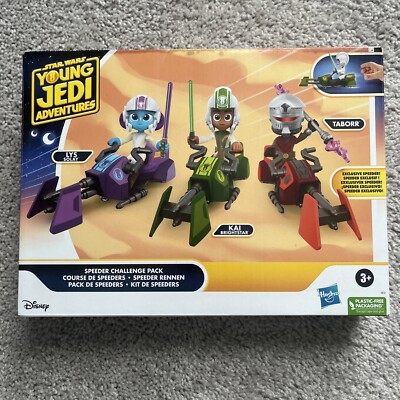 Star Wars Young Jedi Adventures 3 Speeder Pack: Lys Solay Kai Brightstar Taborr