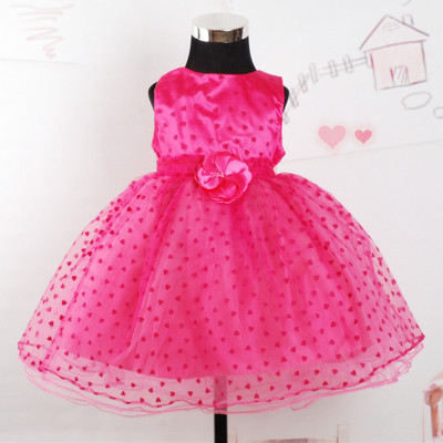 Blumenmädchen Kleid Liebe Herz Party Brautjungfer Hochzeitskleid