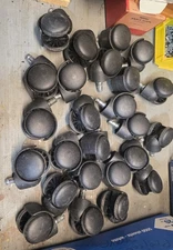 5 Desk Office Chair Replacement Caster Roller Wheels VG Condition 