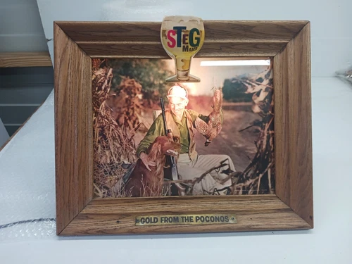 Vintage Stegmaier Gold From The Poconos Lighted Beer Sign Hunting Read Desc.