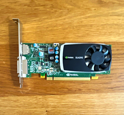 NVIDIA Quadro 600 PCIe x16 Grafikkarte DisplayPort DVI Lüfter Kühlkörper