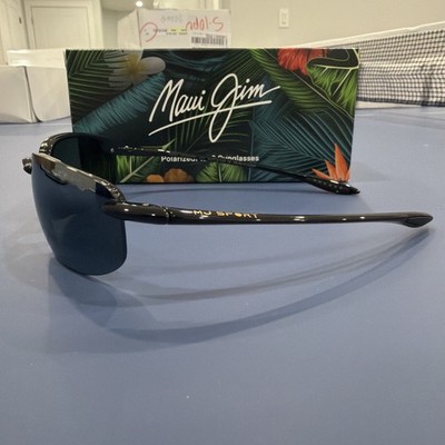 a.h.p.l. ポコチッコ マミー / ahpl Maui Jim Men's Hookipa 64mm Black Polarized Sunglasses MJ0407S-001