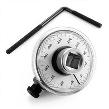 Automotive Angle Torque Gauge Dial Meter 1/2 Drive - Sliver