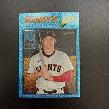 Casey Schmitt 2026 Topps Heritage Chrome Light Blue Sparkle #27- Giants