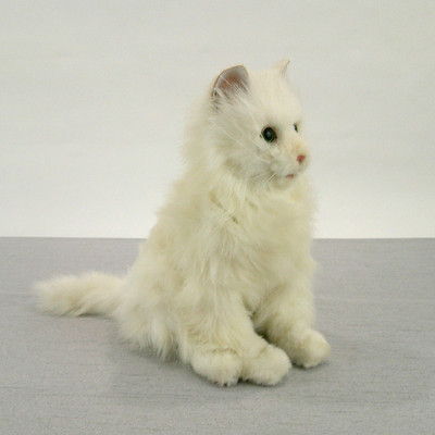 FurReal Friends Lulu White Persian Kitty Interactive Toy Green