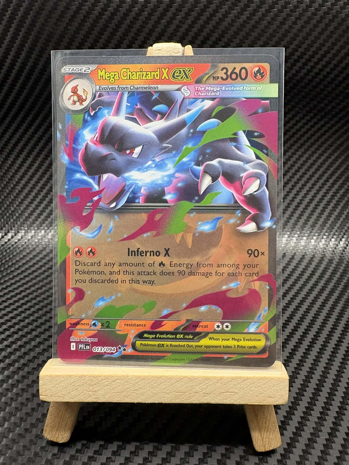 Pokémon TCG Mega Charizard EX 013/094 Phantasmal Flames Near Mint