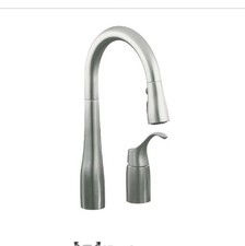Kholer Faucet model 649-vs Pull Down W/3 Spray Functions Vibrant Stainless