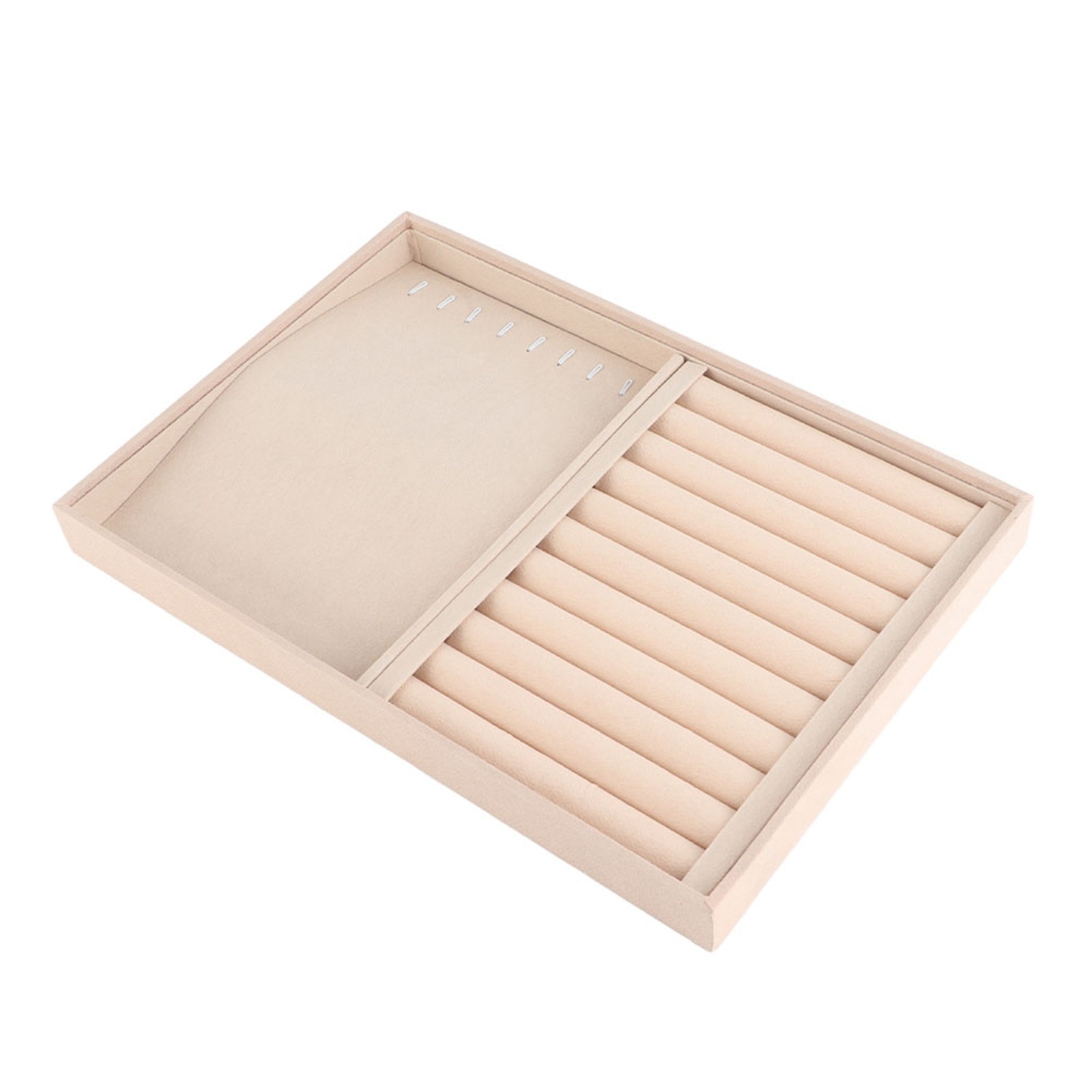 Jewelry Display Tray Bracelet Ring Earring Necklace Holder Storage Plate Cas