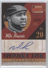 2013 Panini America's Pastime Impact Ink 8/125 Wilin Rosario #II-WR Auto 0f8