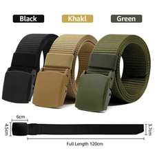 Men's Casual Military Tactical Belt Army Security Adjustable Quick Release Belt