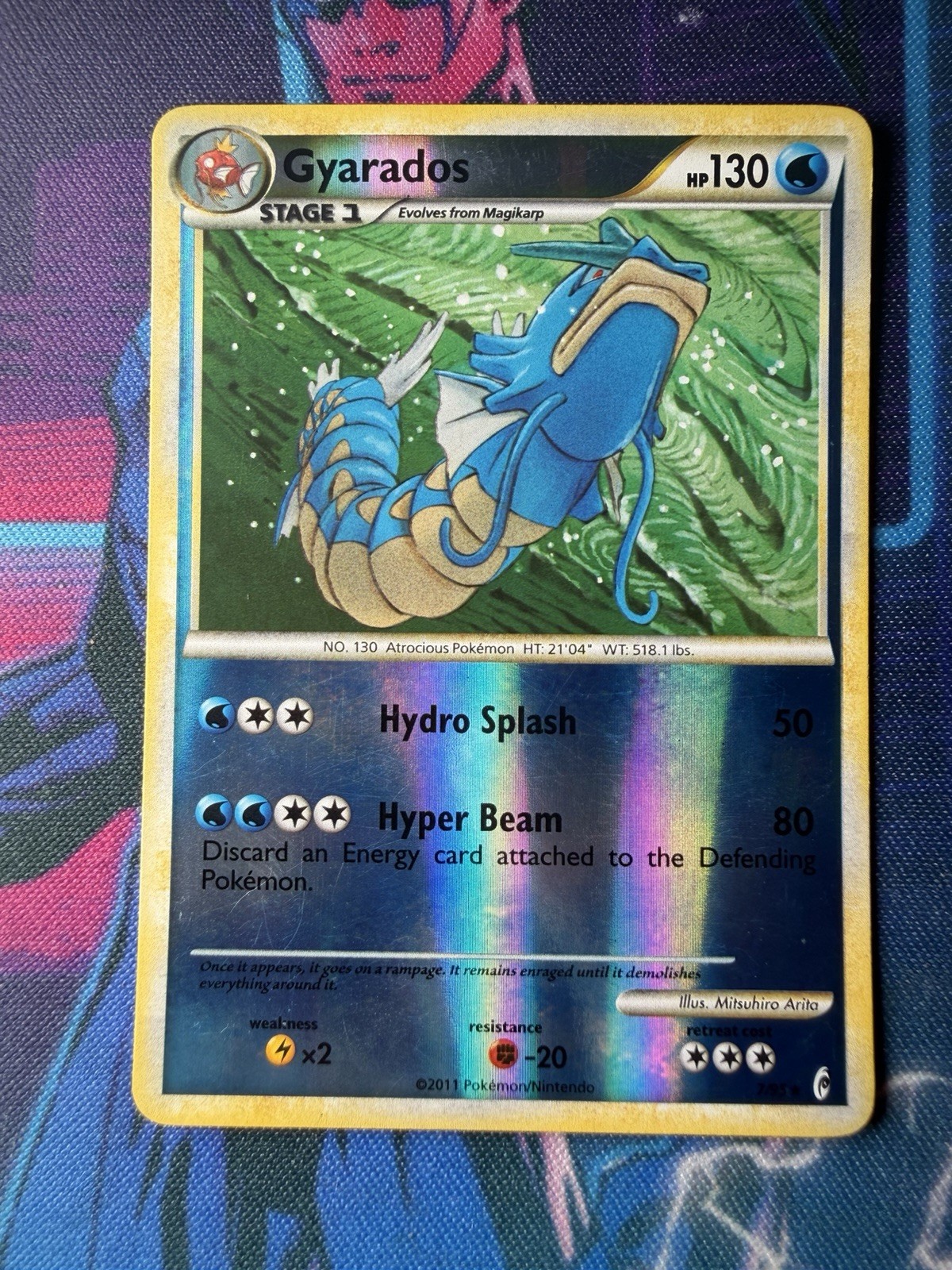 Gyarados 7/95 Holo Reverse Pokemon Call of Legends MP