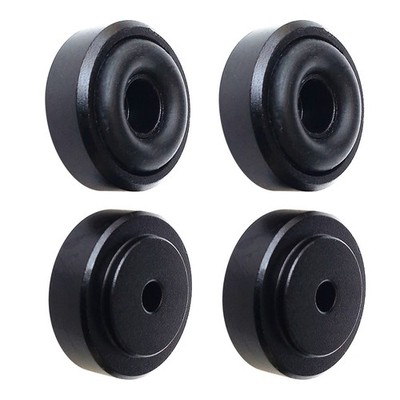 4pcs 20x8mm Black Isolation Feet Stand For CD Turntable Radio AMP Amplifier E