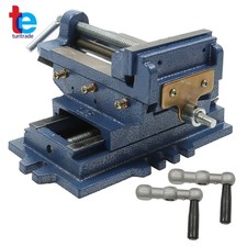 5" Cross Drill Press Vise Slide Metal Milling 2 Way X-Y Clamp Machine Heavy Duty