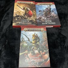 Warhammer Age of Sigmar Cards Lot 3 Faction Packs Gitz Ogors Orruks Complete