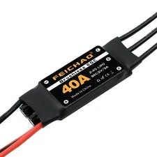 FEICHAO 40A Brushless ESC 2-4S Speed Controller with 5V 3A BEC for Fixed Wing...