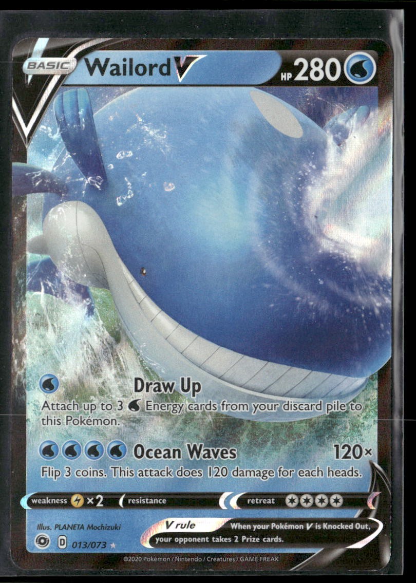 Wailord V Ultra Rare Champion's Path 13/73 NM