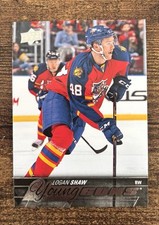 2015-16 Upper Deck Series 2 Young Guns YG Logan Shaw RC Card# 454