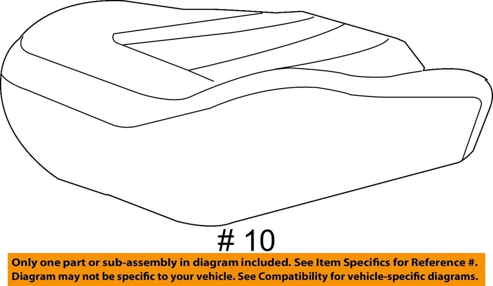 Funda para Chevrolet Uplander 2005-2008 ASM R/ASIENTO CUSH *CAS 89044239 - NUEVA OEM Foto 3 de 3