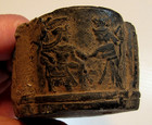 ANCIENT EGYPTIAN ANTIQUITIES STONE PHARAONIC JEWELRY BOX WITH GOD FIGURES LUXOR — photo 3