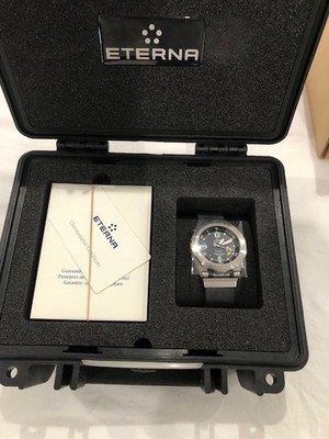 Eterna Kontiki 46mm Diver Watch Stainless Steel 