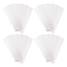 200pcs OPP Cellophane Bags Rectangle Clear 24x7cm Hole: 0.8cm Jewelry