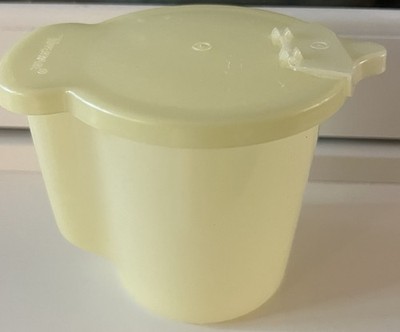 Tupperware  Kleine Milchkanne gelb mit Deckel Vintage Milchkännchen 70er