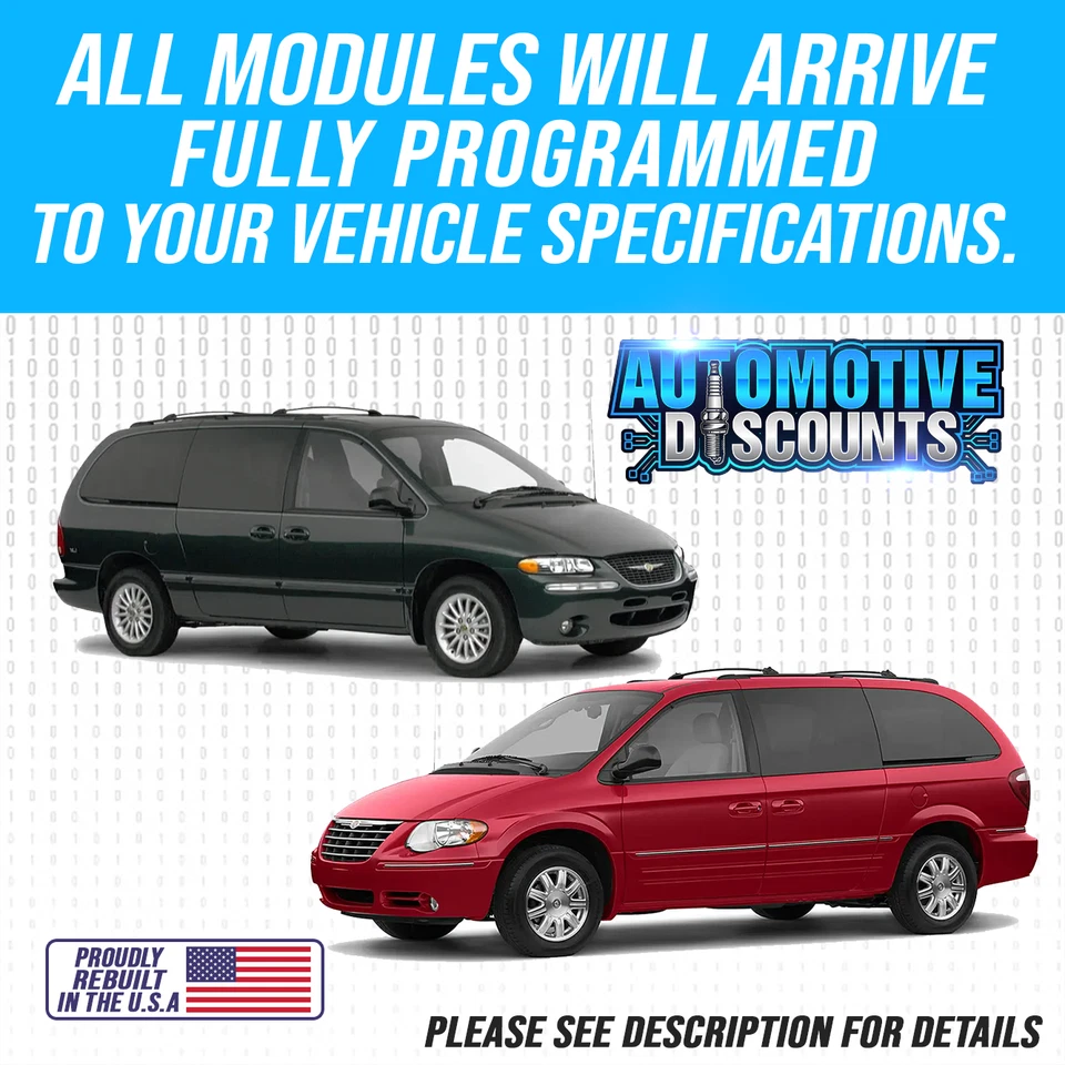 Dodge Caravan 2011 3,6 L ECM PCM ECU motor computadora Plug & Play 05150562 Foto 2 de 4