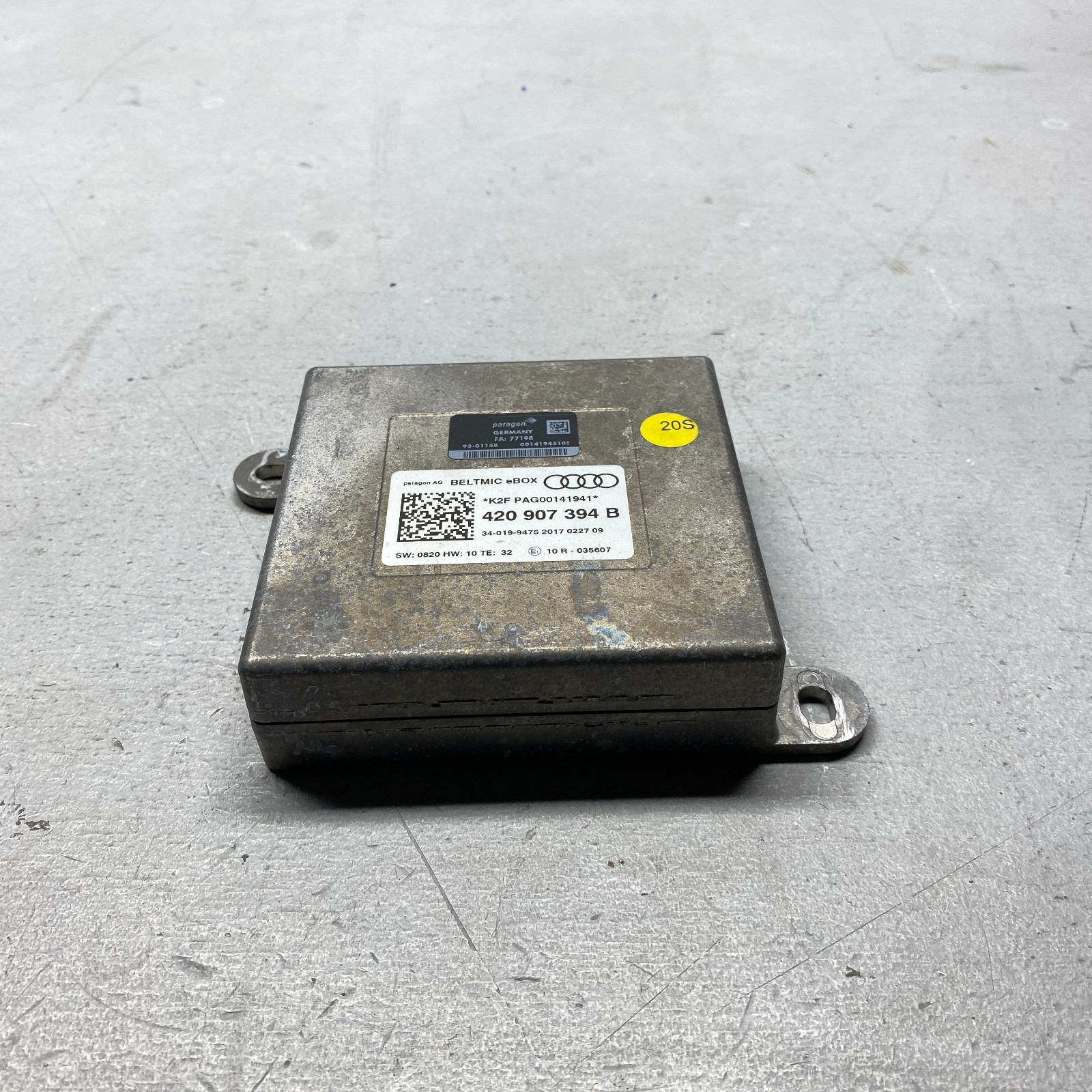 2018 Lamborghini Huracan Seatbelt Microphone Control Module 420907394B