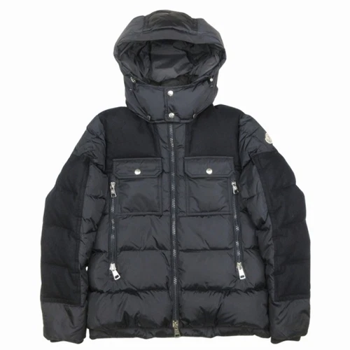 Moncler DIMIER piumino con cappuccio e zip blusa cappotto lana interruttore fatto