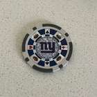 New York Giants NFL Poker Chip Silver Collectors Edition Casino Style 11.5g