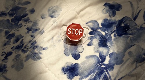 Magnetic Pacifier For Reborn Dolls “Stop Sign”
