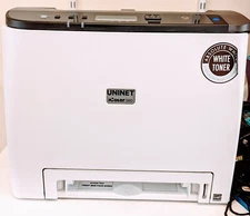 White toner transfer printer. Printer for garment and other  materials 