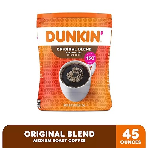 Dunkin' Donuts Original Blend Ground Coffee, Medium Roast, 45 oz. - Afbeelding 2 van 4