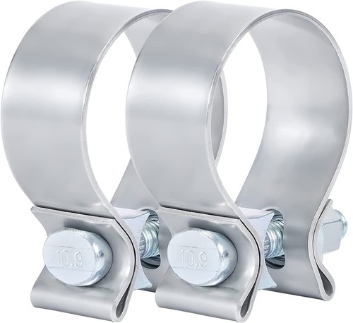 2.5 Inch Exhaust Clamp 2 1/2 Inch Narrow Exhaust Muffler Band Clamp T304 US - Picture 1 of 10