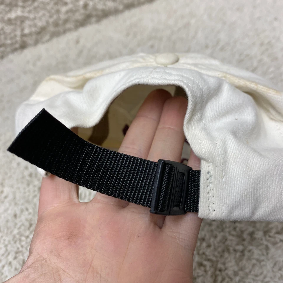 De Colección Sombrero Harvard Blanco Rojo Talla Única Correa Nueva Inglaterra Gorra Co Universidad Hombres Años 90 Foto 4 de 4