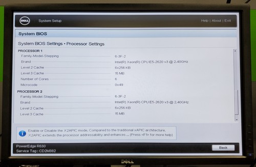 Dell PowerEdge R630 Intel Xeon E5-2620 v3 2.4GHz (x2) 64GB RAM No HDDs PERC H730 - Picture 11 of 14