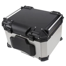 Motorcycle Top Box Backrest Pad Self-adhesive Luggage Case Trunk Black Back Rest