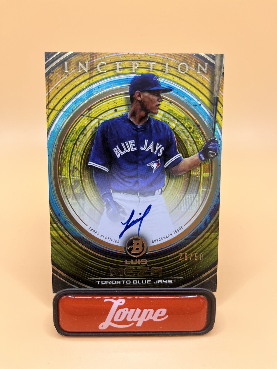 Luis Meza 2022 Bowman Inception Gold Foil On Card Auto #