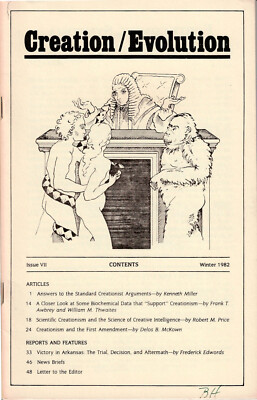 Creation / Evolution Journal #7 American Humanist Association NCSE Creationism