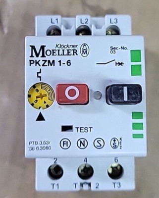 KLOCKNER MOELLER PKZM1-0,6-NA (AS PICTURED)