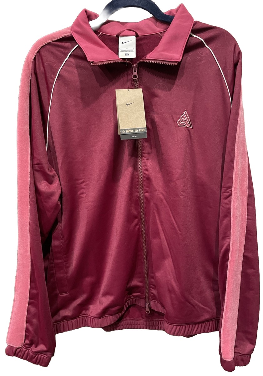 Nike x Giannis Lightweight Jacket Beetroot Velour Maroon