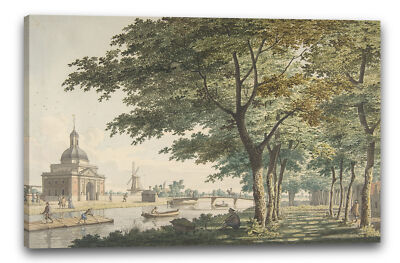 Kunstdruck Hendrick Keun - Der Muiderpoort, Amsterdam, Blick von der Plantage