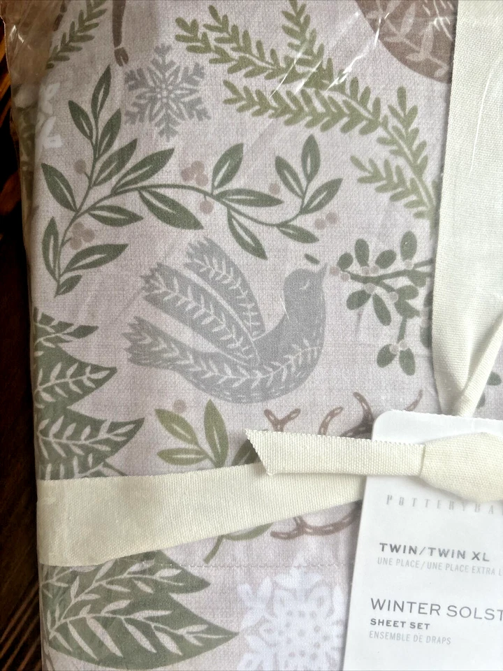 JUEGO DE SÁBANAS de granero de cerámica doble vacaciones invierno cumpleaños pueblo ciervo Disney - Foto 4 de 4