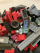 Vintage Bulk Lot Black Red Gray Mega Bloks Pieces