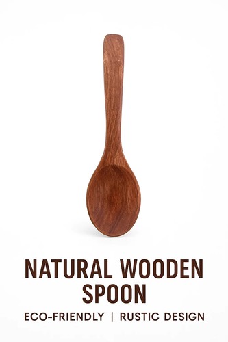 Mini cuchara de madera para especias sal azúcar | cuchara rústica hecha a mano